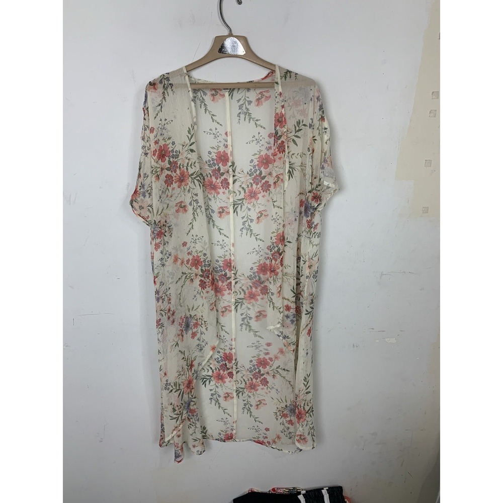 American Eagle Womens Kimono XS / S Floral‎ Festival Y2K Fairy Romantic Feminine